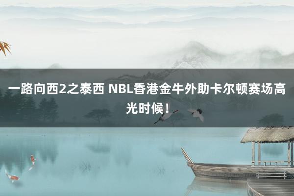 一路向西2之泰西 NBL香港金牛外助卡尔顿赛场高光时候！