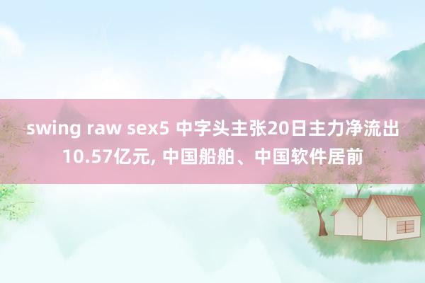 swing raw sex5 中字头主张20日主力净流出10.57亿元， 中国船舶、中国软件居前