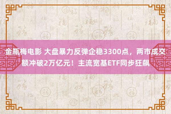 金瓶梅电影 大盘暴力反弹企稳3300点，两市成交额冲破2万亿元！主流宽基ETF同步狂飙