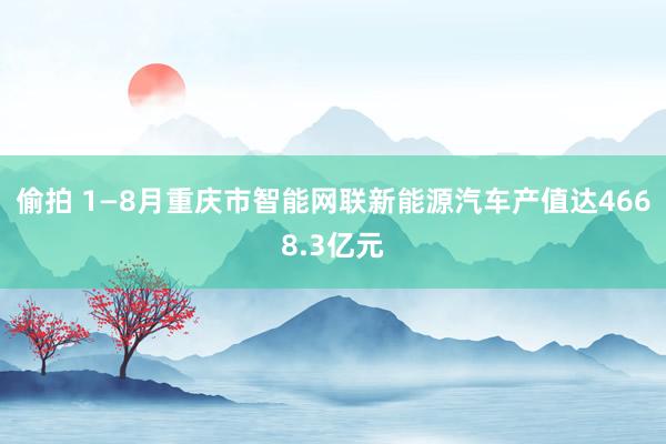 偷拍 1—8月重庆市智能网联新能源汽车产值达4668.3亿元