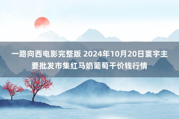 一路向西电影完整版 2024年10月20日寰宇主要批发市集红马奶葡萄干价钱行情