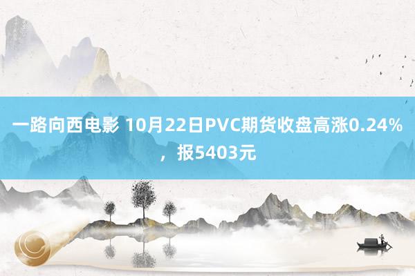 一路向西电影 10月22日PVC期货收盘高涨0.24%，报5403元