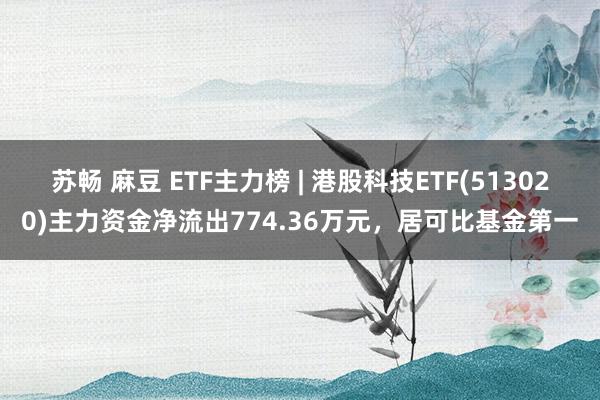 苏畅 麻豆 ETF主力榜 | 港股科技ETF(513020)主力资金净流出774.36万元，居可比基金第一