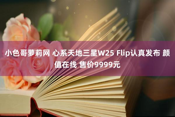 小色哥萝莉网 心系天地三星W25 Flip认真发布 颜值在线 售价9999元