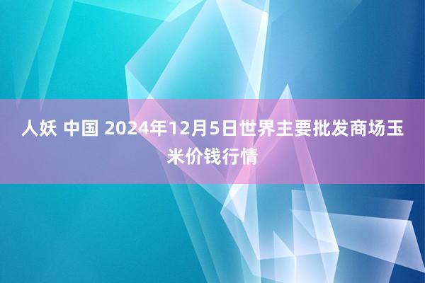 人妖 中国 2024年12月5日世界主要批发商场玉米价钱行情