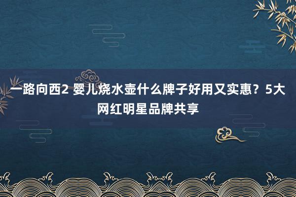 一路向西2 婴儿烧水壶什么牌子好用又实惠？5大网红明星品牌共享