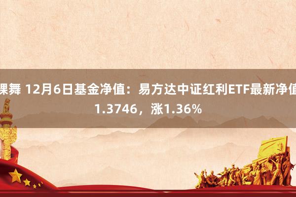 裸舞 12月6日基金净值：易方达中证红利ETF最新净值1.3746，涨1.36%